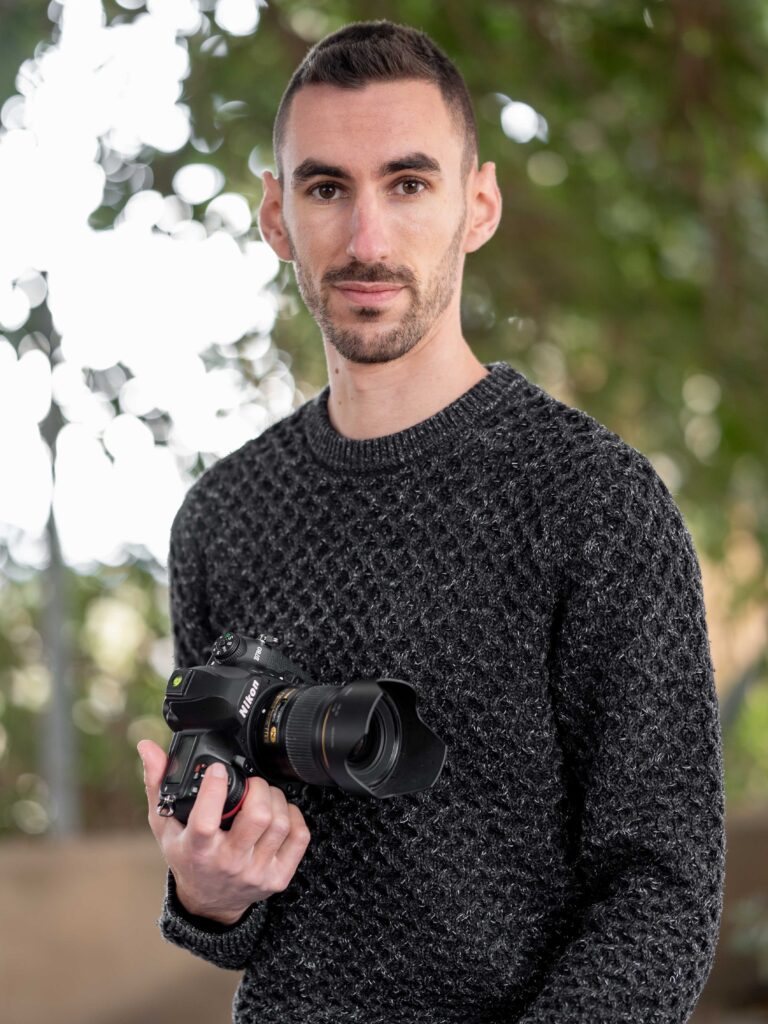 Autorretrato del fotógrafo fundador de Antonio Laso Fotografía en Almería